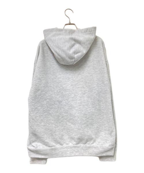 andar（アンダール）andar (アンダール) ロゴ刺繍パーカー グレー サイズ:Mの古着・服飾アイテム