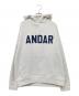 andar（アンダール）の古着「ロゴ刺繍パーカー」｜グレー