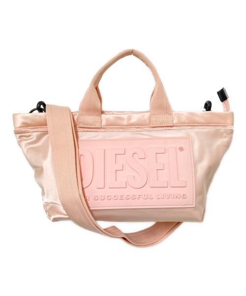 DIESEL（ディーゼル）DIESEL (ディーゼル) サッチェルバッグ ピンク サイズ:下記参照の古着・服飾アイテム