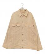 YANUKヤヌーク）の古着「デニムジャケット」｜ピンクベージュ