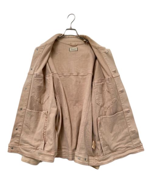 YANUK（ヤヌーク）YANUK (ヤヌーク) デニムジャケット ピンクベージュ サイズ:FREEの古着・服飾アイテム