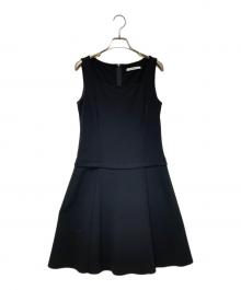 FOXEY NEWYORK（フォクシーニューヨーク）の古着「ノースリーブワンピース」｜ブラック