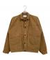 WAREHOUSE & CO.（ウエアハウスカンパニー）の古着「GREENBAUM HEAVY LEATHER BOUND BLOUSE　LOT2214」｜ベージュ
