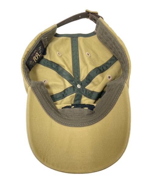 RRL（ダブルアールエル）RRL (ダブルアールエル) ロゴツイルボールキャップ ベージュ サイズ:下記参照の古着・服飾アイテム