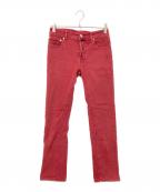 JACOB COHENヤコブコーエン）の古着「デニムパンツ」｜レッド