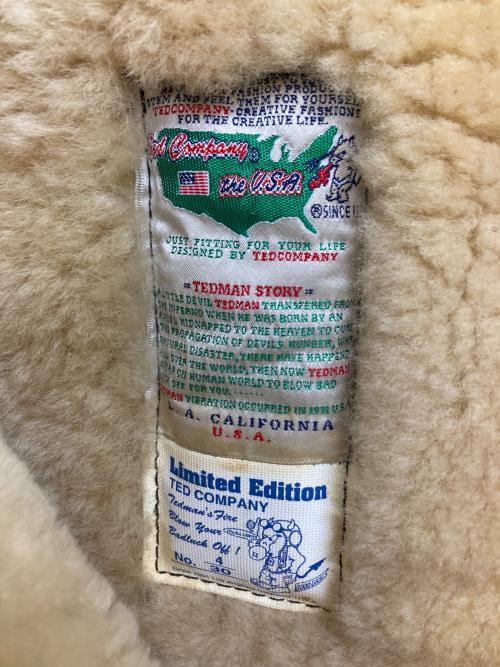 TED COMPANY（テッドカンパニー）TED COMPANY (テッドカンパニー) B-7ムートンコート　 30着限定品 ブラウン サイズ:記載なしの古着・服飾アイテム