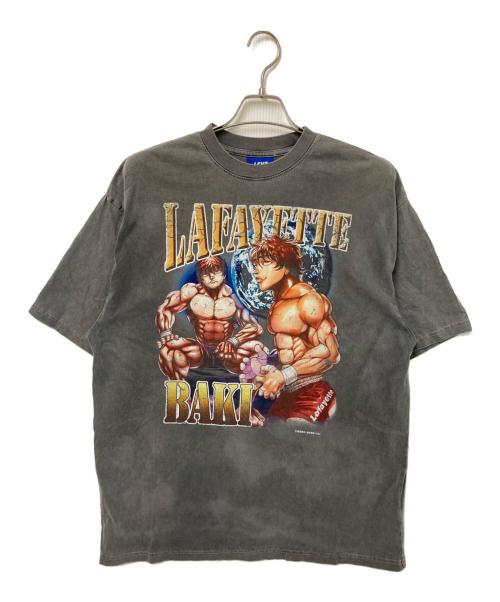 Lafayette（ラファイエット）Lafayette (ラファイエット) GRAPPLER BAKI プリントTシャツ グレー サイズ:Lの古着・服飾アイテム