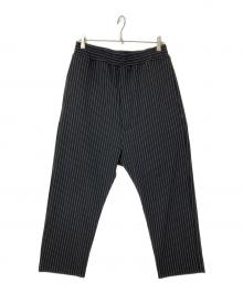 GOD SELECTION XXX（ゴッドセレクショントリプルエックス）の古着「ストライプイージーパンツ」｜ブラック