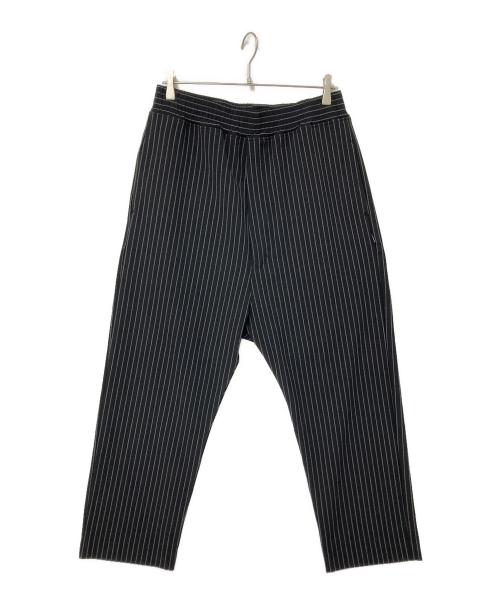 GOD SELECTION XXX（ゴッドセレクショントリプルエックス）GOD SELECTION XXX (ゴッドセレクショントリプルエックス) ストライプイージーパンツ ブラック サイズ:Mの古着・服飾アイテム