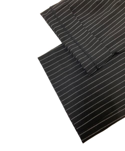 GOD SELECTION XXX（ゴッドセレクショントリプルエックス）GOD SELECTION XXX (ゴッドセレクショントリプルエックス) ストライプイージーパンツ ブラック サイズ:Mの古着・服飾アイテム