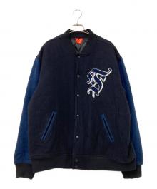 FLATLUX（フラットラックス）の古着「スタジャン」｜ネイビー