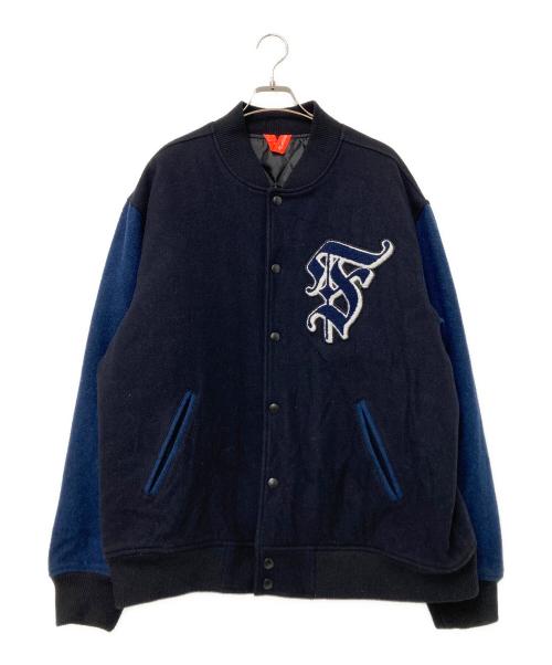 FLATLUX（フラットラックス）FLATLUX (フラットラックス) スタジャン ネイビー サイズ:XLの古着・服飾アイテム