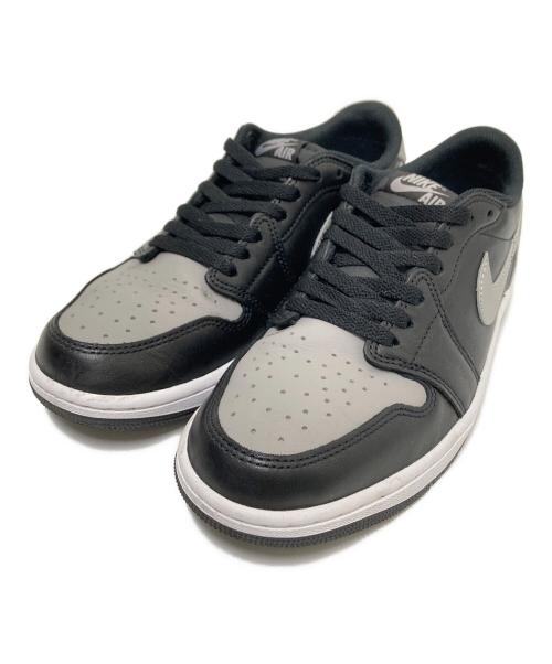 NIKE（ナイキ）NIKE (ナイキ) Air Jordan 1 Low グレー×ブラック サイズ:27.0cmの古着・服飾アイテム