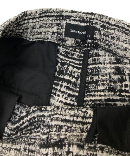 ZANEROBE（ゼンローブ）ZANEROBE (ゼンローブ) ツイードパンツ ホワイト×ブラック サイズ:29の古着・服飾アイテム