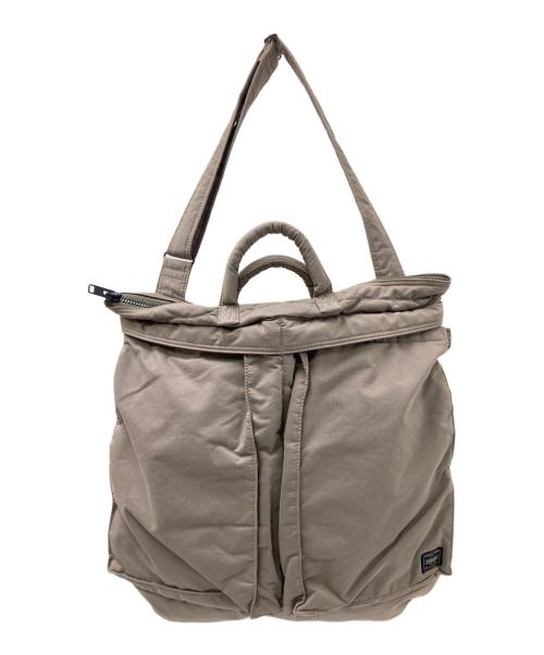 PORTER（ポーター）PORTER (ポーター) N.HOOLYWOOD (エヌ ハリウッド) HELMET BAG （ヘルメットバッグ） ベージュ サイズ:下記参照の古着・服飾アイテム