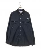 Columbiaコロンビア）の古着「フィッシングシャツ」｜ブラック