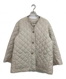 IENA（イエナ）の古着「ノーカラーキルティングコート」｜ホワイト