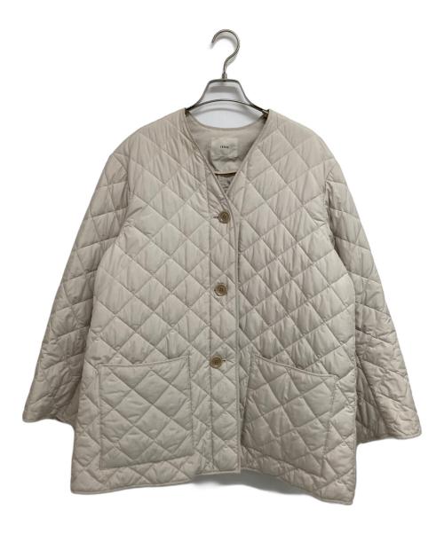 IENA（イエナ）IENA (イエナ) ノーカラーキルティングコート ホワイト サイズ:38の古着・服飾アイテム