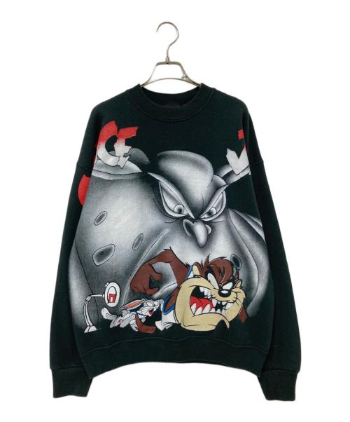 SPACE JAM（スペースジャム）SPACE JAM (スペースジャム) プリントスウェット ブラック サイズ:Lの古着・服飾アイテム