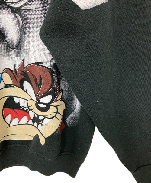 SPACE JAM（スペースジャム）SPACE JAM (スペースジャム) プリントスウェット ブラック サイズ:Lの古着・服飾アイテム