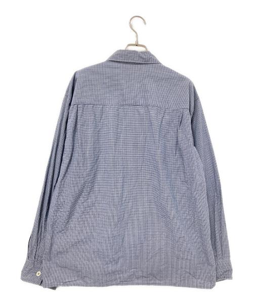 MHL（エムエイチエル）MHL (エムエイチエル) TINY GINGHAM COTTON SHIRT ネイビー サイズ:Mの古着・服飾アイテム