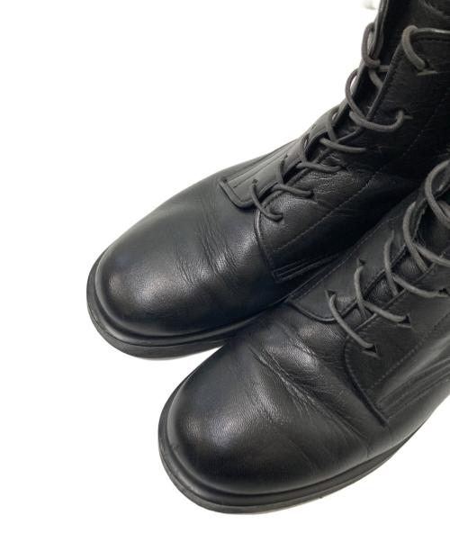 Y's（ワイズ）Y's (ワイズ) ハイカットレザーブーツ ブラック サイズ:Lの古着・服飾アイテム