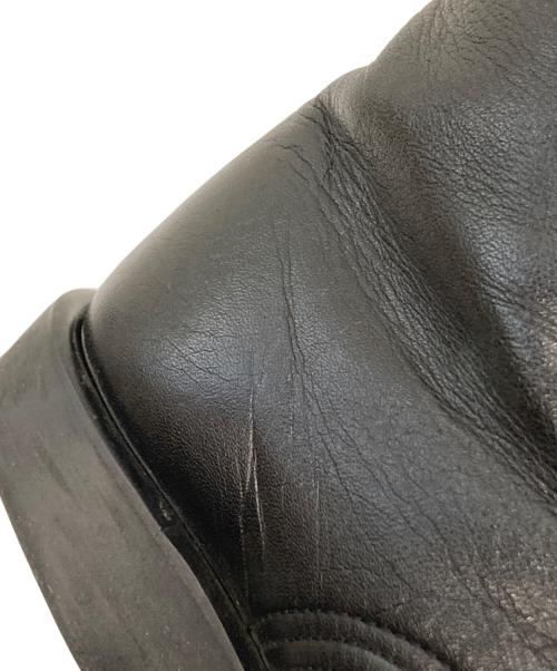 Y's（ワイズ）Y's (ワイズ) ハイカットレザーブーツ ブラック サイズ:Lの古着・服飾アイテム