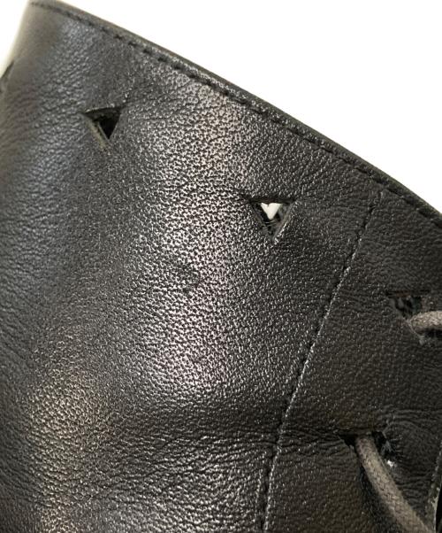 Y's（ワイズ）Y's (ワイズ) ハイカットレザーブーツ ブラック サイズ:Lの古着・服飾アイテム