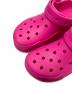 中古・古着 crocs (クロックス) バブル クラッシュ クロッグ ピンク サイズ:M8：4000円