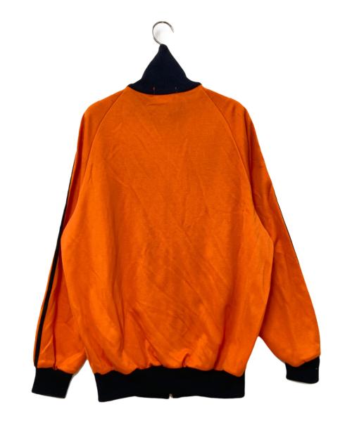 adidas（アディダス）adidas (アディダス) トラックジャケット オレンジ×ブラック サイズ:7号の古着・服飾アイテム