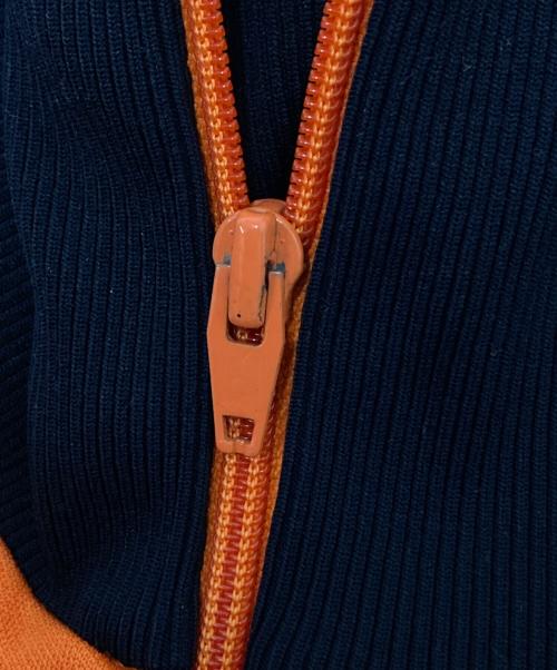 adidas（アディダス）adidas (アディダス) トラックジャケット オレンジ×ブラック サイズ:7号の古着・服飾アイテム