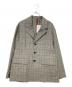 TOMORROW LAND（トゥモローランド）の古着「ポリエステルコットン チェックジャケット」｜ベージュ
