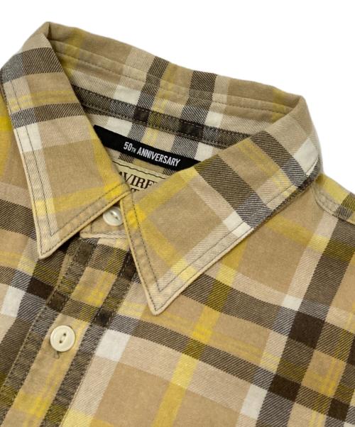 AVIREX（アヴィレックス）AVIREX (アヴィレックス) FADE CHECK SHIRT イエロー サイズ:Lの古着・服飾アイテム