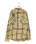 AVIREX（アヴィレックス）の古着「FADE CHECK SHIRT」｜イエロー