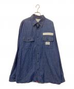 AVIREXアヴィレックス）の古着「デニムシャツ」｜インディゴ