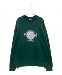 Hard Rock cafe（ハードロックカフェ）の古着「刺繍スウェット」｜グリーン