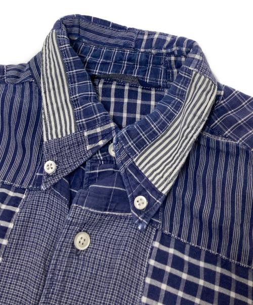 NAUTICA（ノーティカ）NAUTICA (ノーティカ) パッチワーク半袖シャツ ネイビー サイズ:Mの古着・服飾アイテム