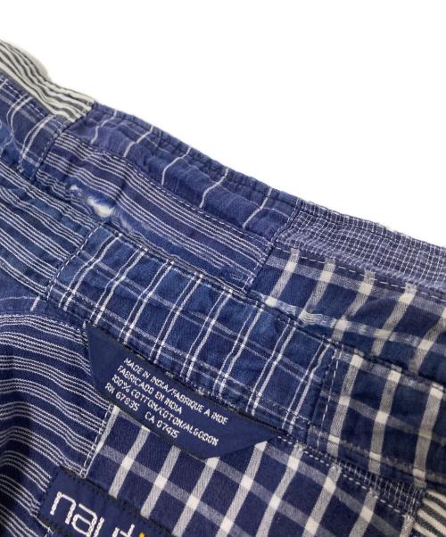 NAUTICA（ノーティカ）NAUTICA (ノーティカ) パッチワーク半袖シャツ ネイビー サイズ:Mの古着・服飾アイテム
