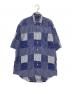 NAUTICA（ノーティカ）の古着「パッチワーク半袖シャツ」｜ネイビー