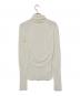 COLUMN (コラム) ウールシルクハイゲージタートルネックニットセーター ホワイト サイズ:F：7000円