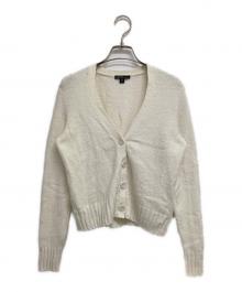 JAMES PERSE（ジェームスパース）の古着「コットンカシミヤブレンド Vネックカーディガン」｜ホワイト