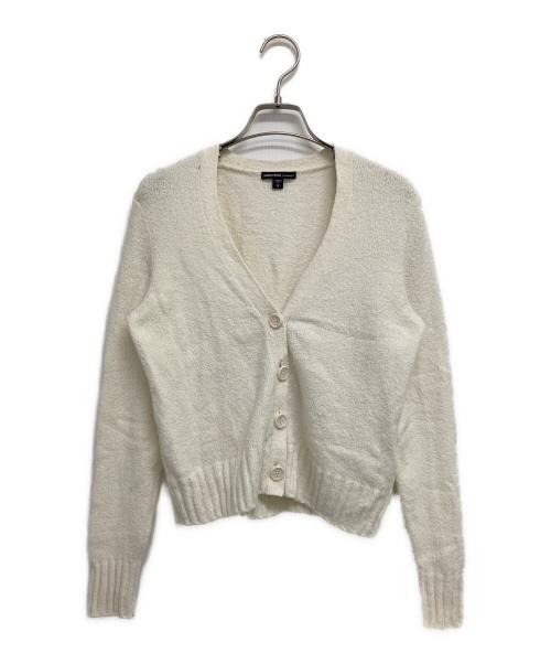 JAMES PERSE（ジェームスパース）JAMES PERSE (ジェームスパース) コットンカシミヤブレンド Vネックカーディガン ホワイトの古着・服飾アイテム