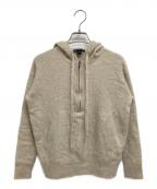 JAMES PERSEジェームスパース）の古着「ハーフジップウールニットパーカー」｜ベージュ
