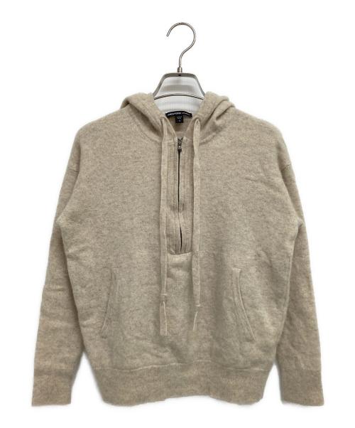 JAMES PERSE（ジェームスパース）JAMES PERSE (ジェームスパース) ハーフジップウールニットパーカー ベージュ サイズ:1の古着・服飾アイテム