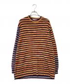 WYPダブリュー・ワイ・ピー）の古着「マルチボーダーニット」｜マルチカラー