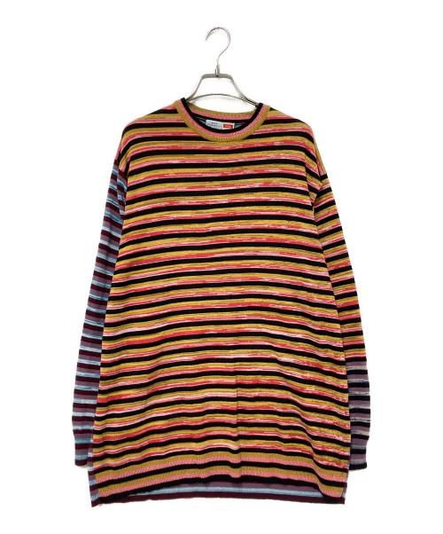 WYP（ダブリュー・ワイ・ピー）WYP (ダブリュー・ワイ・ピー) マルチボーダーニット マルチカラー サイズ:Sの古着・服飾アイテム