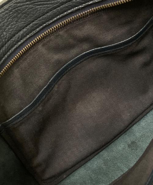 genten（ゲンテン）genten (ゲンテン) レザーハンドバッグ ネイビー サイズ:下記参照の古着・服飾アイテム