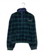 adidasアディダス）の古着「コーデュロイ タータン ハーフジップトップ」｜グリーン