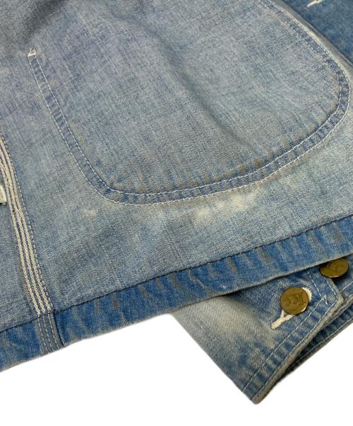 LEE（リー）LEE (リー) JOHNS (ジョンズ) エイジング加工カバーオール インディゴ サイズ:Lの古着・服飾アイテム