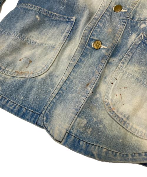 LEE（リー）LEE (リー) JOHNS (ジョンズ) エイジング加工カバーオール インディゴ サイズ:Lの古着・服飾アイテム